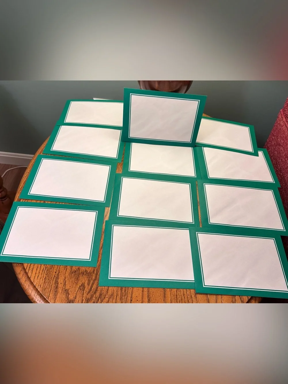 12 Unused Vintage Cards with envelopes M. Saverese